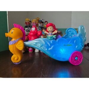 Fisher-Price Little People Toddler Toy Disney Princess Ariel's Light-Up Sea car